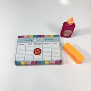 Stationary Set For Our Generation Doll Glue Planner Stapler